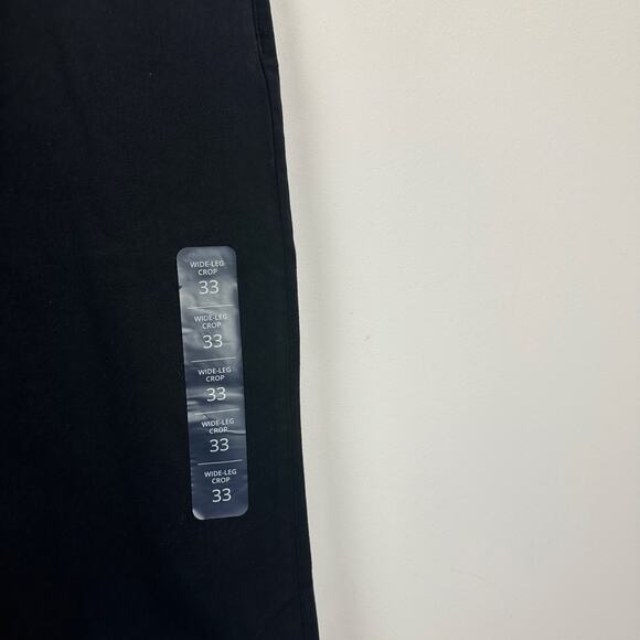 J.Crew Cropped Wide Leg Black Jean All Day Stretch High Rise Womens US 33 NWT - Picture 10 of 16